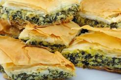 Adige peyniri ve yeşilliklerle lezzetli Oset böreği Adige peyniri yaprak hamuru tarifi